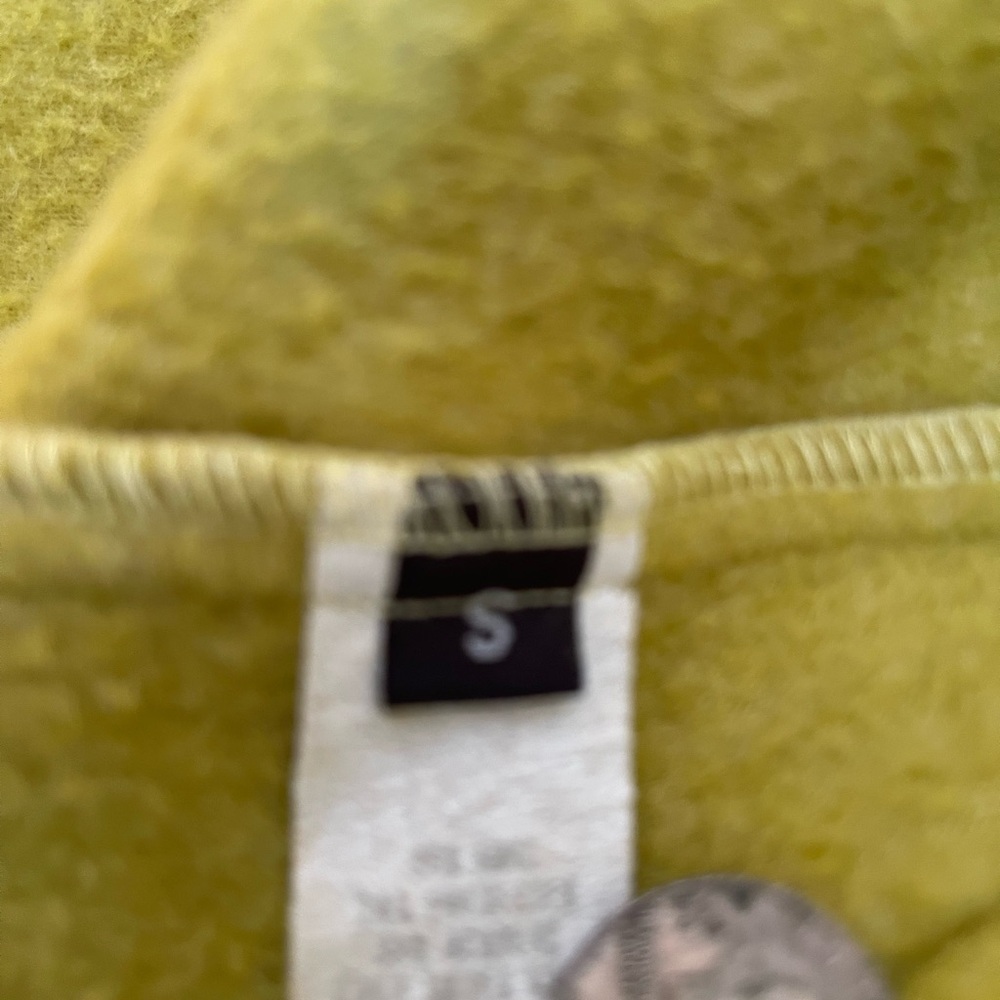 Fjällräven Green-Yellow Wool Blend  Fleece Coat - Picture 8 of 9